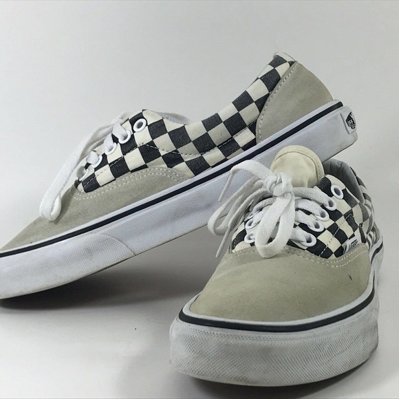 RARE VANS Era Checkerboard Gray Suede Skateboarding Shoes Men's 6.5 || Women's 8 - Picture 3 of 6